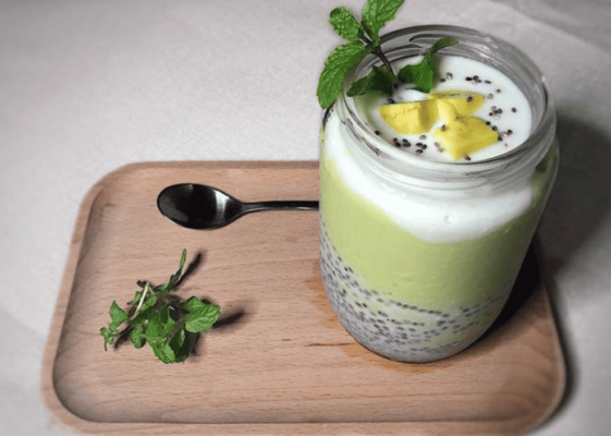 Sinh Tố Bơ Hạt Chia Sệt Mịn