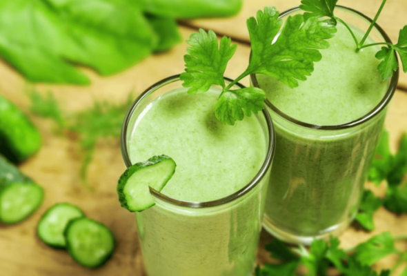 Sinh Tố Rau Xanh Hạt Chia Detox