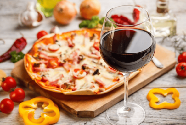 Rượu vang - Món Pasta và Pizza