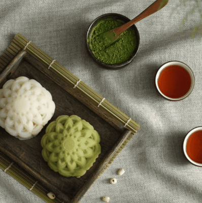Bánh Trung Thu Givral Nhân Dẻo Trà Xanh Không Trứng