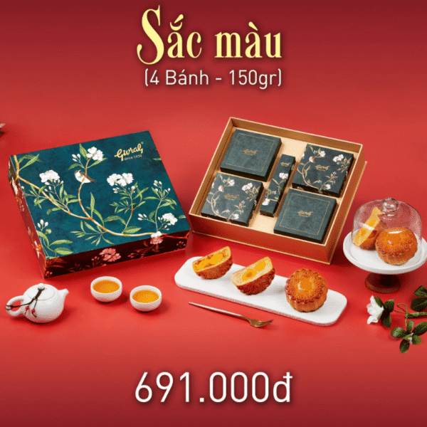 Bánh Trung Thu Givral - 4 Bánh - Combo Sắc Màu