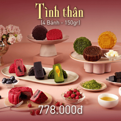 Bánh Trung Thu Givral - 4 Bánh - Combo Tình Thân