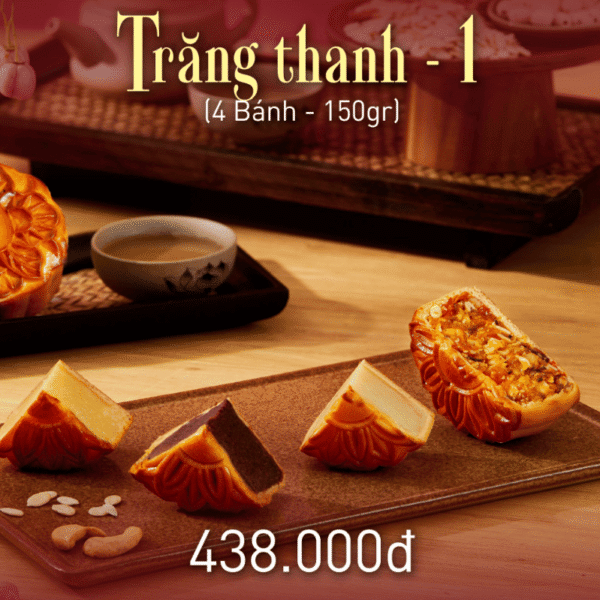 Bánh Trung Thu Givral - 4 Bánh - Combo Trăng Thanh 1