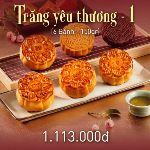 Bánh Trung Thu Givral - 6 Bánh - Combo Trăng Yêu Thương 1