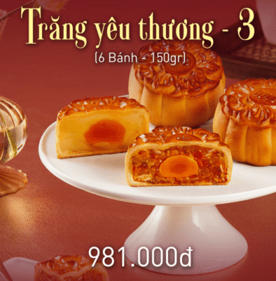 Bánh Trung Thu Givral - 6 Bánh - Combo Trăng Yêu Thương 3