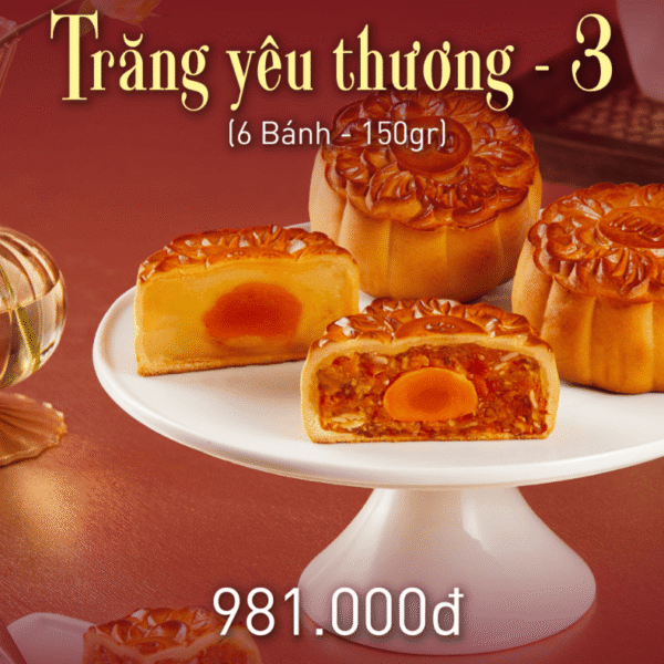 Bánh Trung Thu Givral - 6 Bánh - Combo Trăng Yêu Thương 3