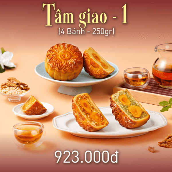 Combo Bánh Trung Thu - Tâm Giao 1 -4 bánh -250G