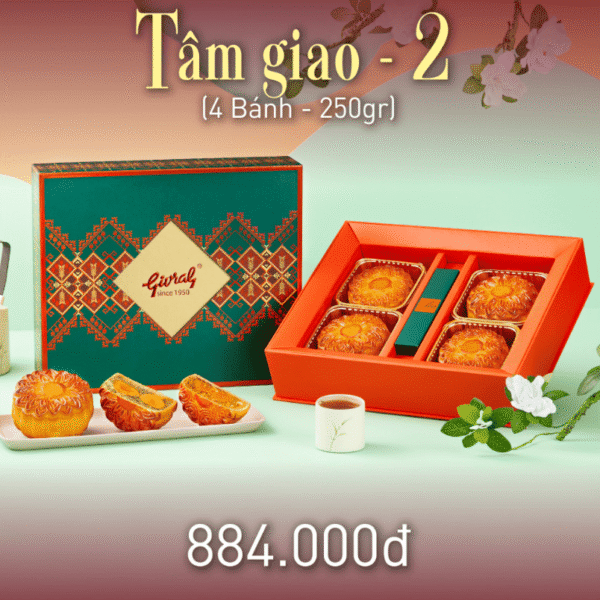Combo Bánh Trung Thu Givral - Tâm Giao 2 -4 bánh -250G