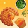 Trung Thu Kinh Đô - Bánh Nướng Đậu Xanh Lá Dứa 210G, 150G