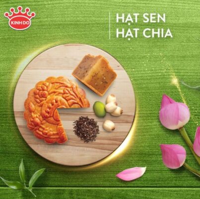 Bánh Hạt Sen Hạt Chia - 150G - Trung thu Kinh Đô