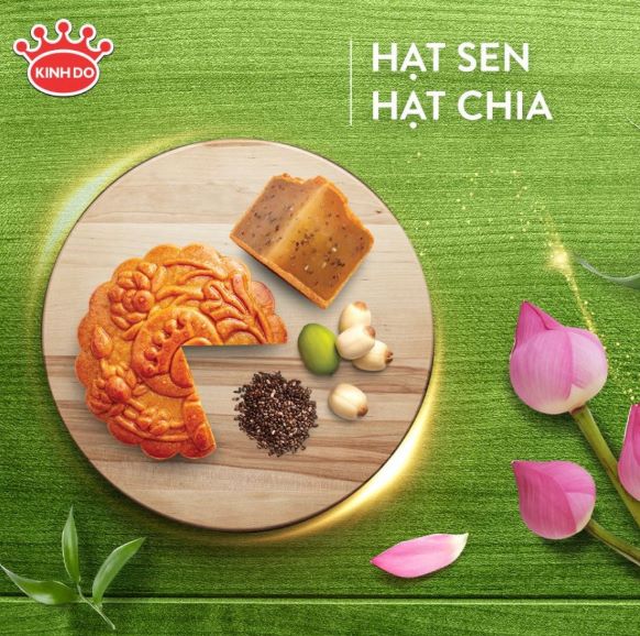 Bánh Hạt Sen Hạt Chia - 150G - Trung thu Kinh Đô
