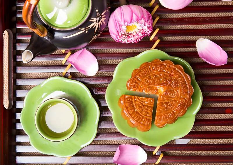 Bánh Trung Thu Đồng Khánh – Hạt Sen Trà Xanh Matcha